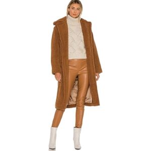 BLANKNYC Faux Leather Pull-On Skinny Pants Camel Brown Size 28 NWT